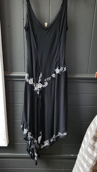 R&M Richards dress with floral embroidery