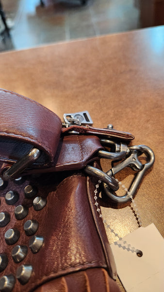 ASH Brown Fringe Leather Purse