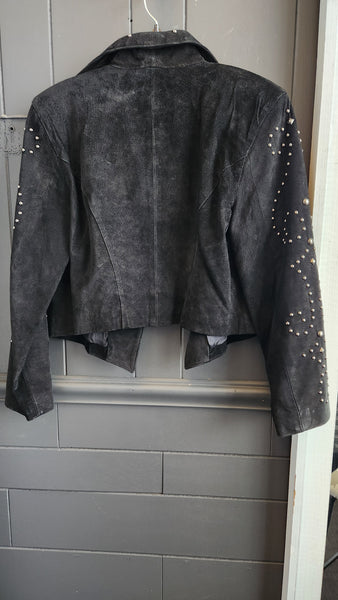 Frontier Collection Black Suede and Studded Jacket