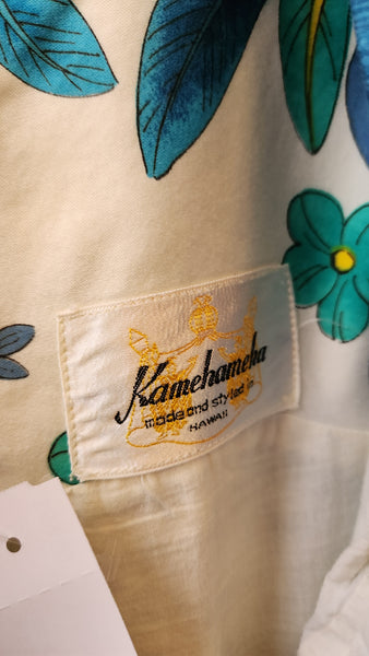 Vintage Kamehameha Hawaiian Floral Dress