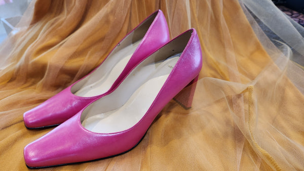 Anne Klein Metallic Pink Heels