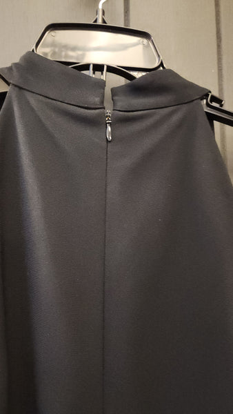 Daymor Couture 2 Piece Black Jacket and Evening Gown