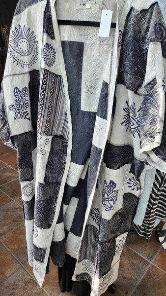 Cotton Patchwork Duster Kimono