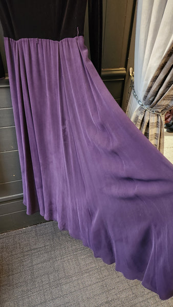 Dana Buchman Velvet and Chiffon  Gown