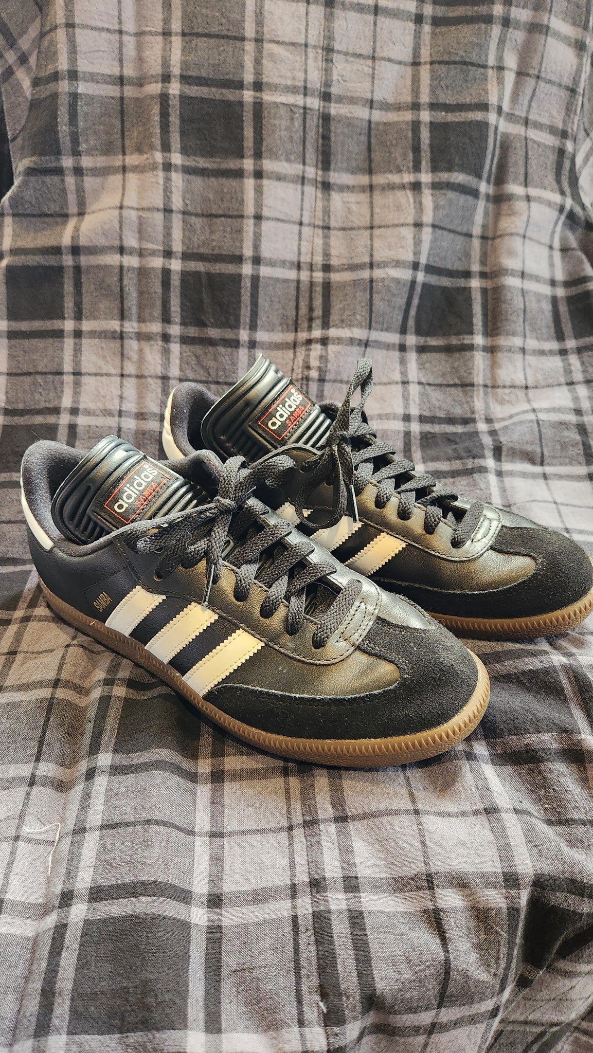 Adidas Samba Black with White Stripes Sneaker