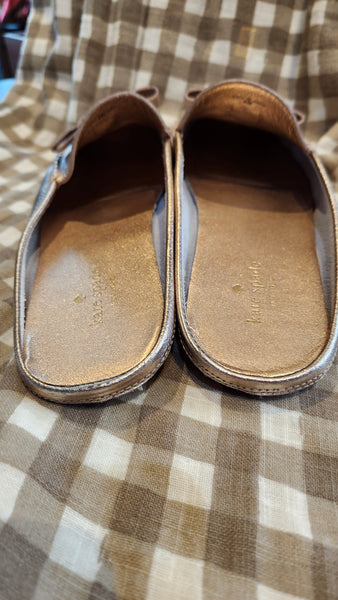 Kate Spade Marsha Rose Gold Mules