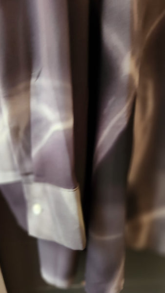 Marla Wynne Black and Gray Ombre Blouse
