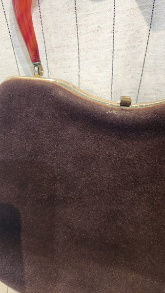 Rare vintage Empress soft felt purse