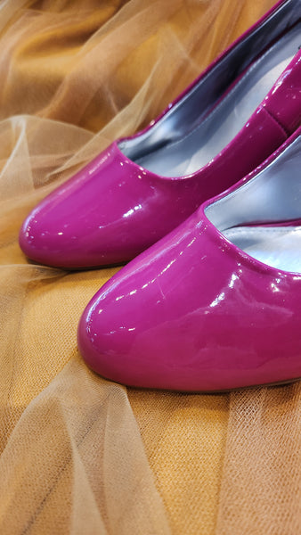 Bandolino Hot Pink Patent Leather Heels