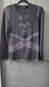 Aldomartins Black Heart Sweater