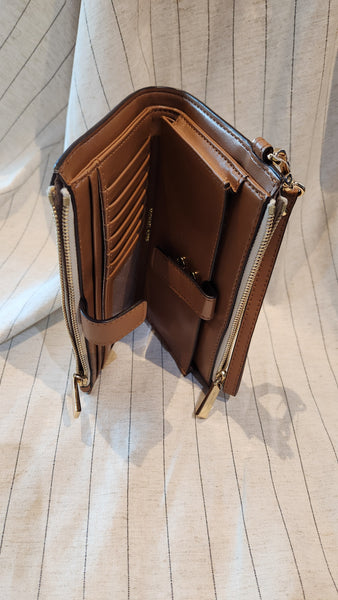 Michael Kors Signature Tan and Cream Wallet