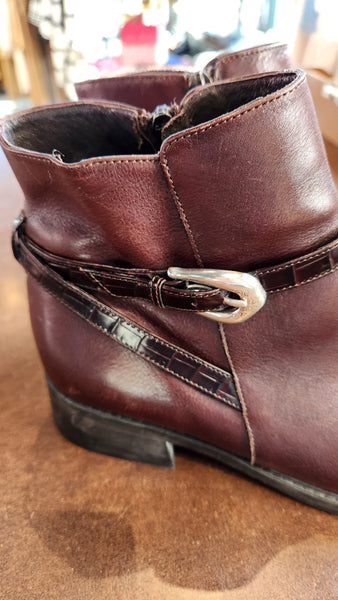 Brighton Brown Leather Ankle Boots