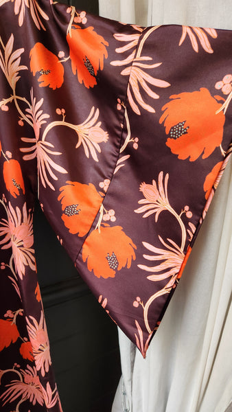 Frances Valentine Exotic Floral Maxi Dress