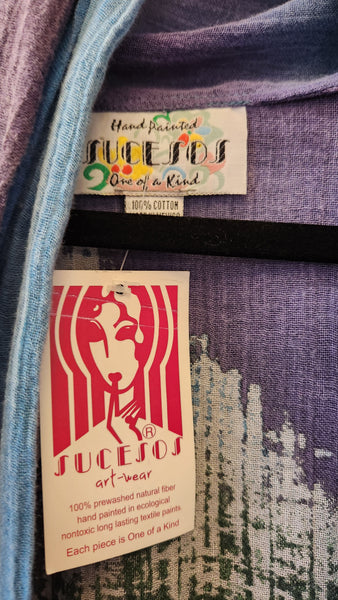 Sucesos Handpainted Gauze Kimono