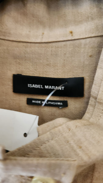 Isabel Marant Long Sleeve Wool and Linen Top