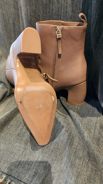 Reiss Tawny Tan Ankle High Boots