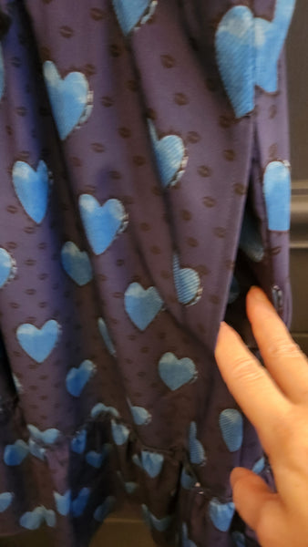 eShakti Sleeveless Blue Heart Dress