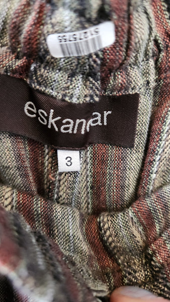 Eskandar Linen Stripe Pants