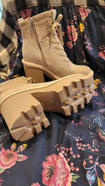 Dolce Vita Lug Sole Tan Boots