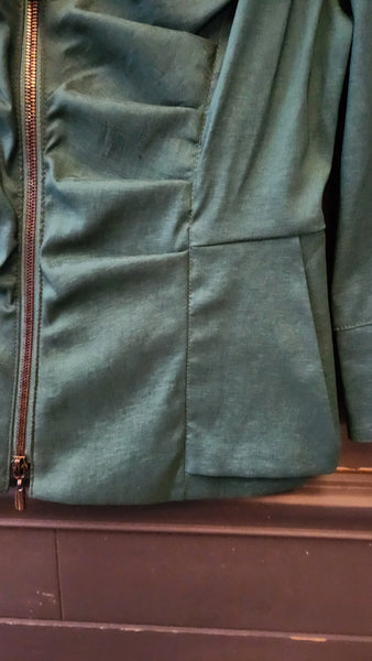 Jospeh Ribkoff Ruched Front Green Blazer