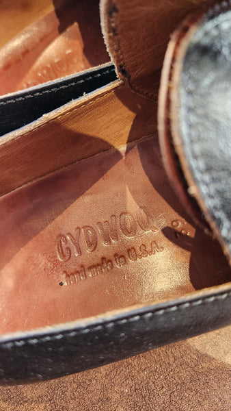 Cydwoq Two Tone Black and Brown Leather Shoes