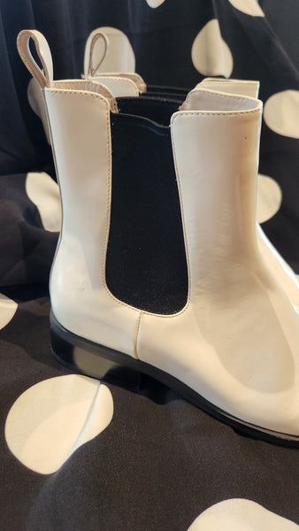 Jeffrey Campbell White faux leather White Ankle Boots