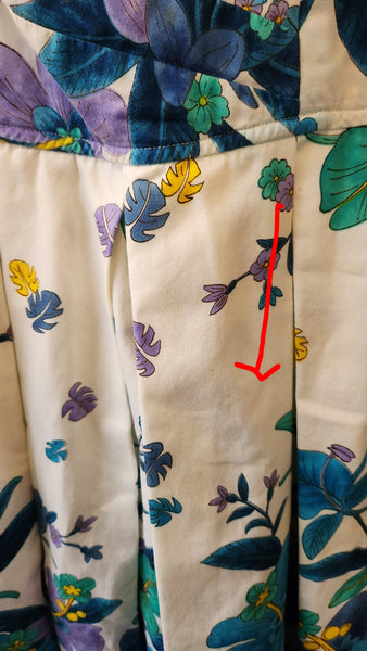 Vintage Kamehameha Hawaiian Floral Dress