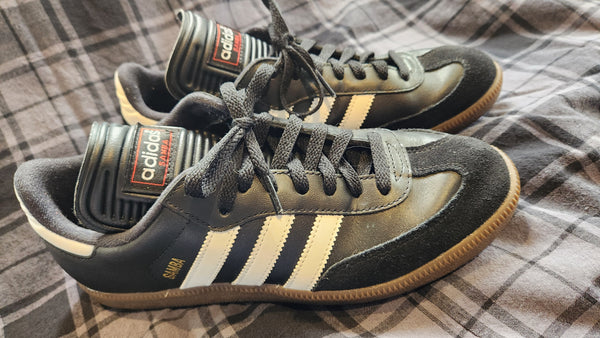 Adidas Samba Black with White Stripes Sneaker