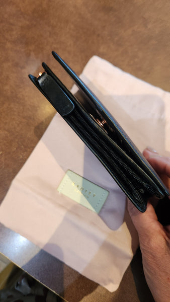 Radley of London Small Black Wallet with Dog Logo