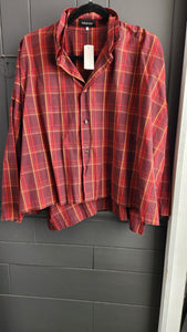 Eskandar Plaid Top