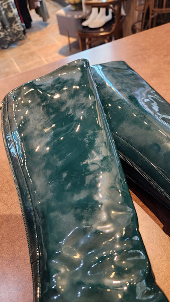 Jimmy Choo Green Patent Leather boots