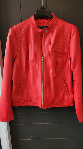 Cole Haan Red Leather Jacket