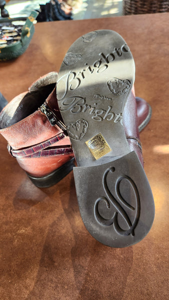 Brighton Brown Leather Ankle Boots