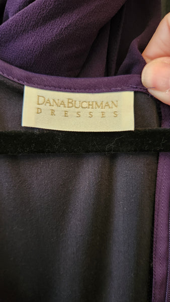 Dana Buchman Velvet and Chiffon  Gown