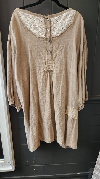 Magnolia Pearl Linen Smock Top