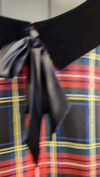 Vintage Lanz Christmas Plaid Dress