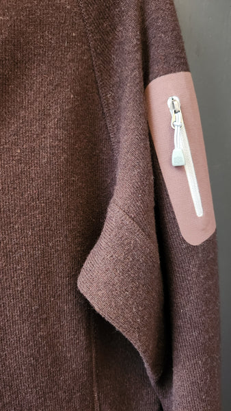 Sherpa Adventure Wool Blend Zip Front Jacket