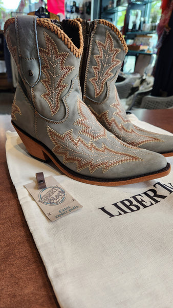 Liberty-Black Western Ankle Boots