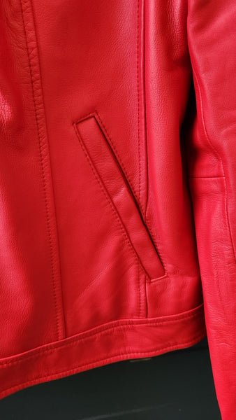 Cole Haan Red Leather Jacket