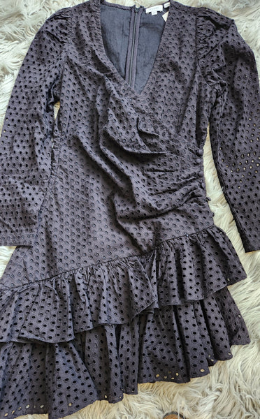 Rhode Black Eyelet Dress