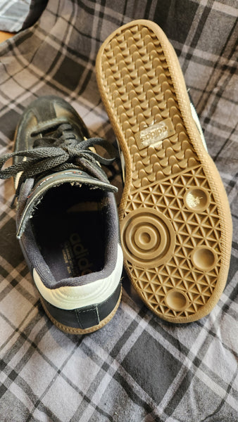 Adidas Samba Black with White Stripes Sneaker