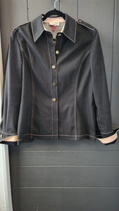 St. John Sport Black Denim Jacket