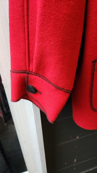 be Red Merino Wool Coat
