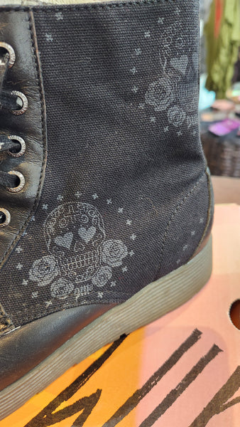 Dr Martens Day of the Dead Ankle Boots