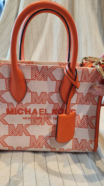 Michael Kors Orange Mirella Logo Purse