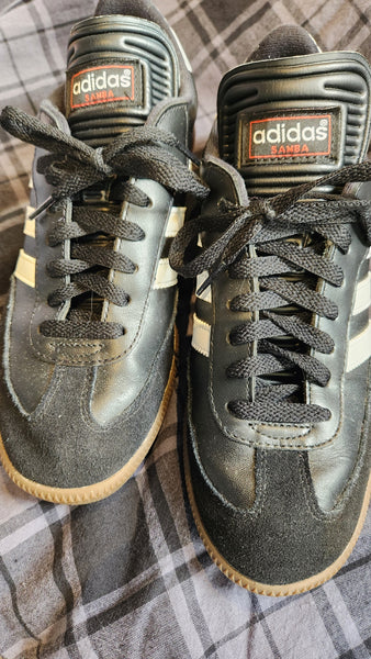 Adidas Samba Black with White Stripes Sneaker