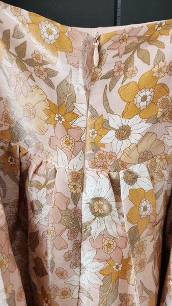 Storia Balloon Sleeve Floral Dress