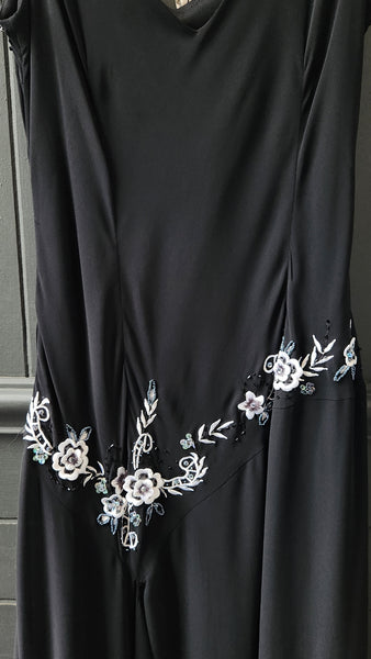 R&M Richards dress with floral embroidery