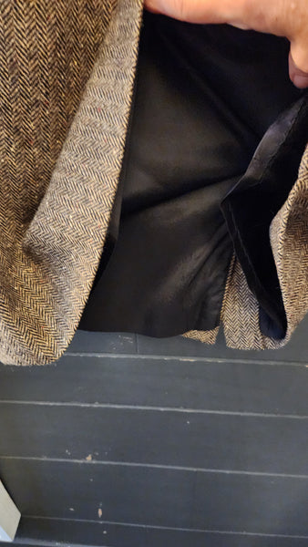 Pendleton Brown Wool Herringbone Skirt