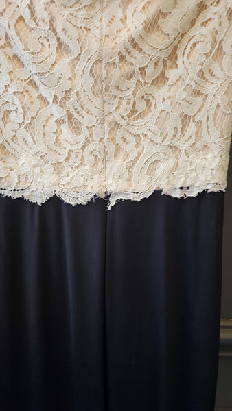 MacDuggal Ivory Lace Bodice Gown
